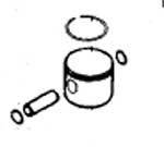 (image for) McCulloch Genuine Piston Assembly 530071496